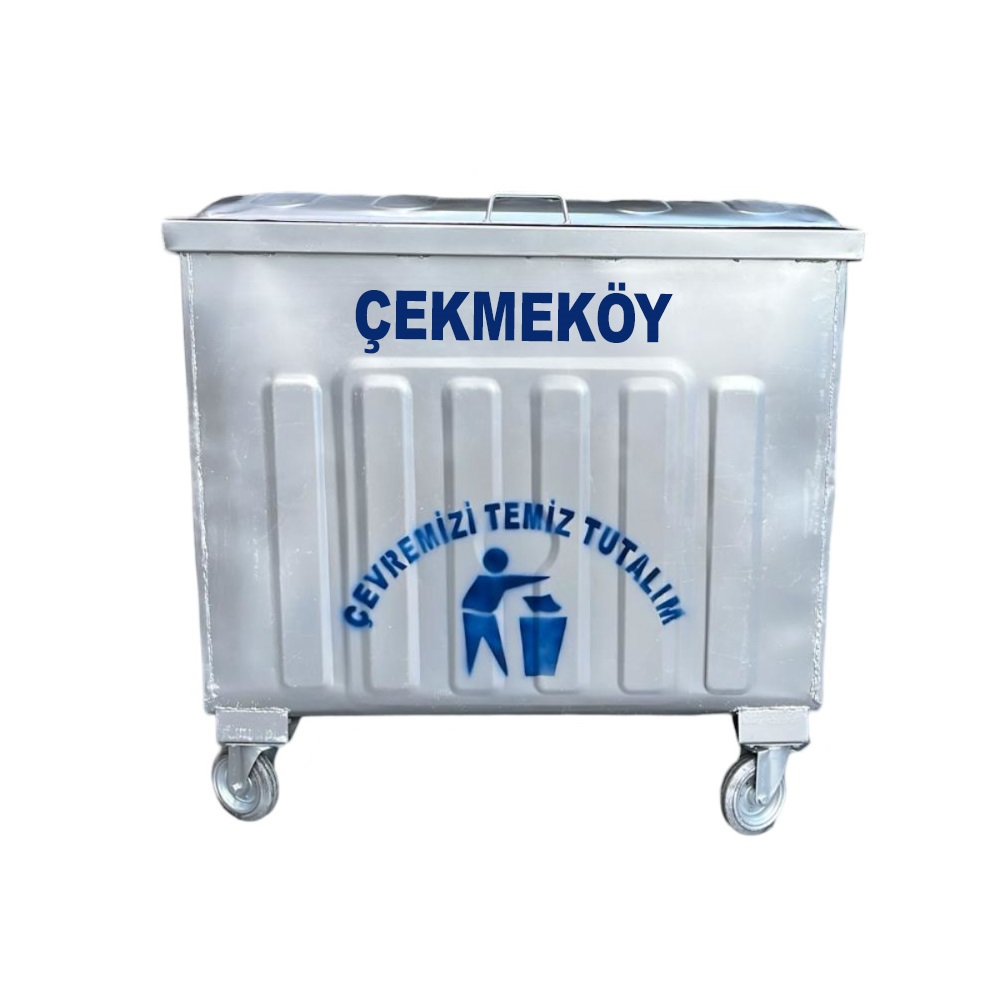 Çekmeköy 800 Litre Metal Çöp Konteyneri